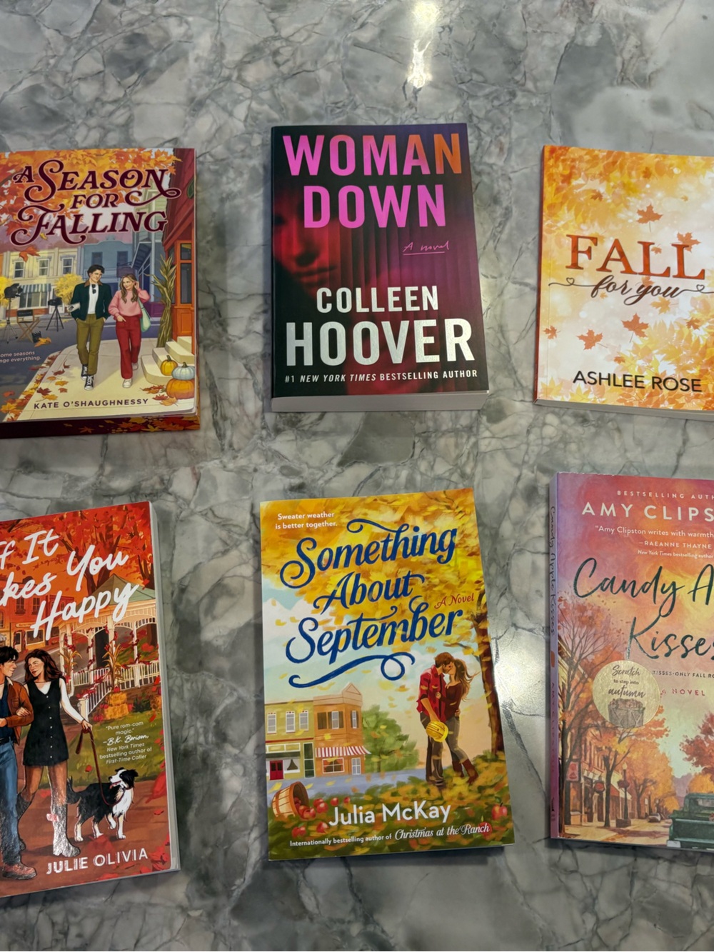 Assorted Fall-Themed Paperback Book Collection - Multi-Color